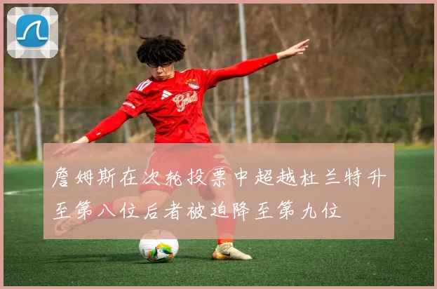 詹姆斯在次轮投票中超越杜兰特升至第八位后者被迫降至第九位